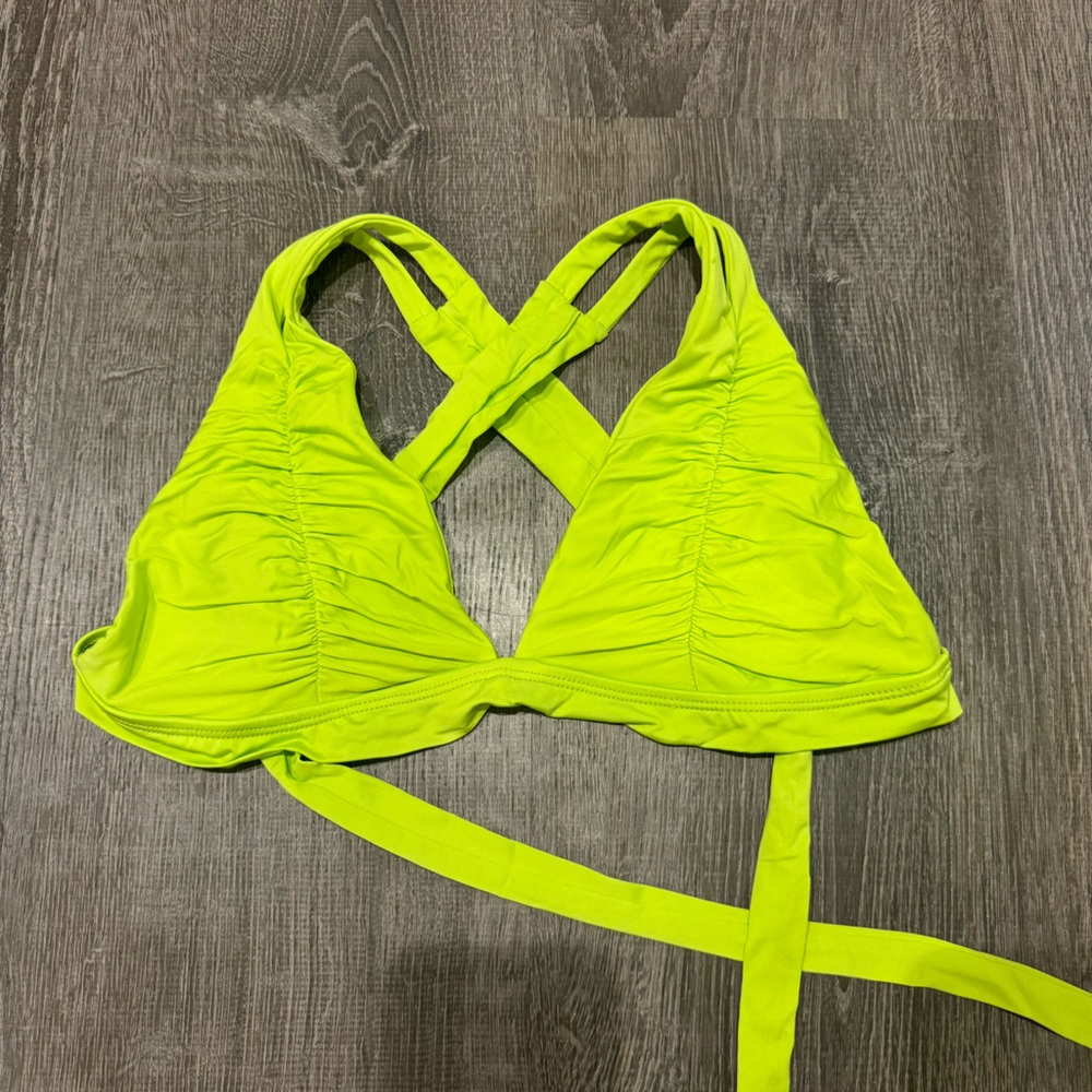 Neon Green Bikini Top
